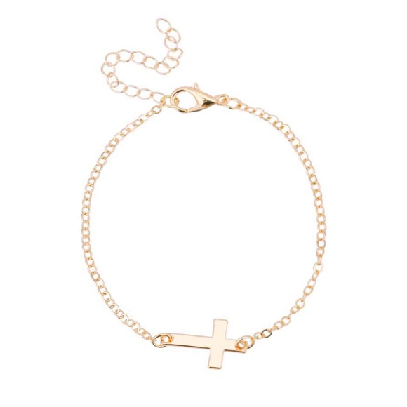 Gold Cross Bracelet - NWT - Picture 3 of 3